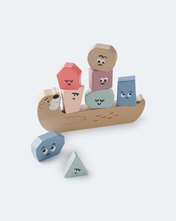 Toddler Otter Wooden Stacker Activity Set, 