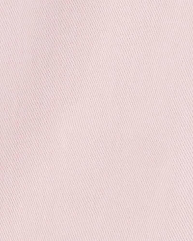Enfant Robe de couleur unie à manches courtes - Rose, image 3 sur 4 diapositives