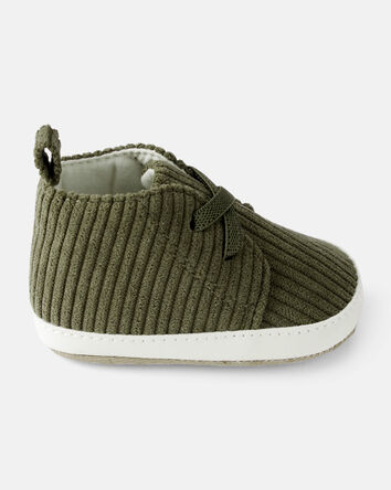 Baby Boy Corduroy High-Top Casual Sneakers - Green, 