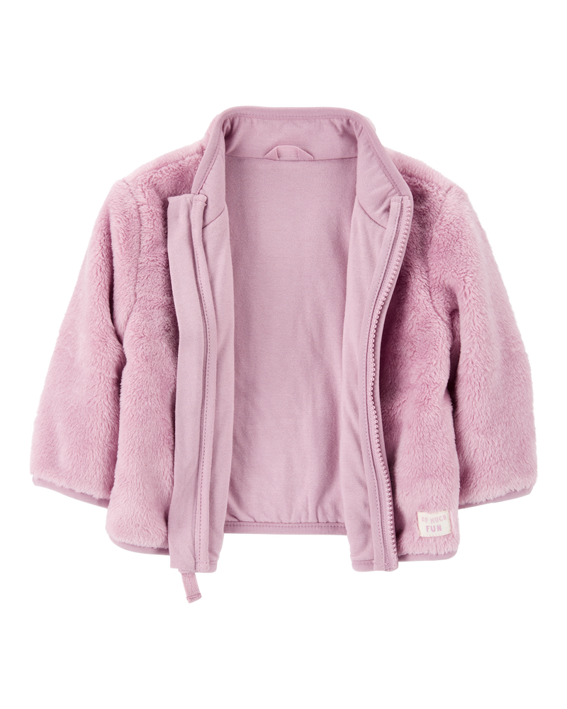 Girls sherpa cardigan discount