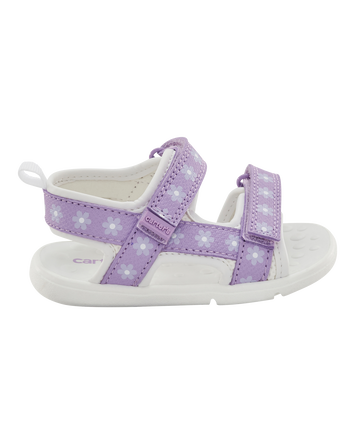  Every Step® First Walker  Floral Sandals - Purple/White, 