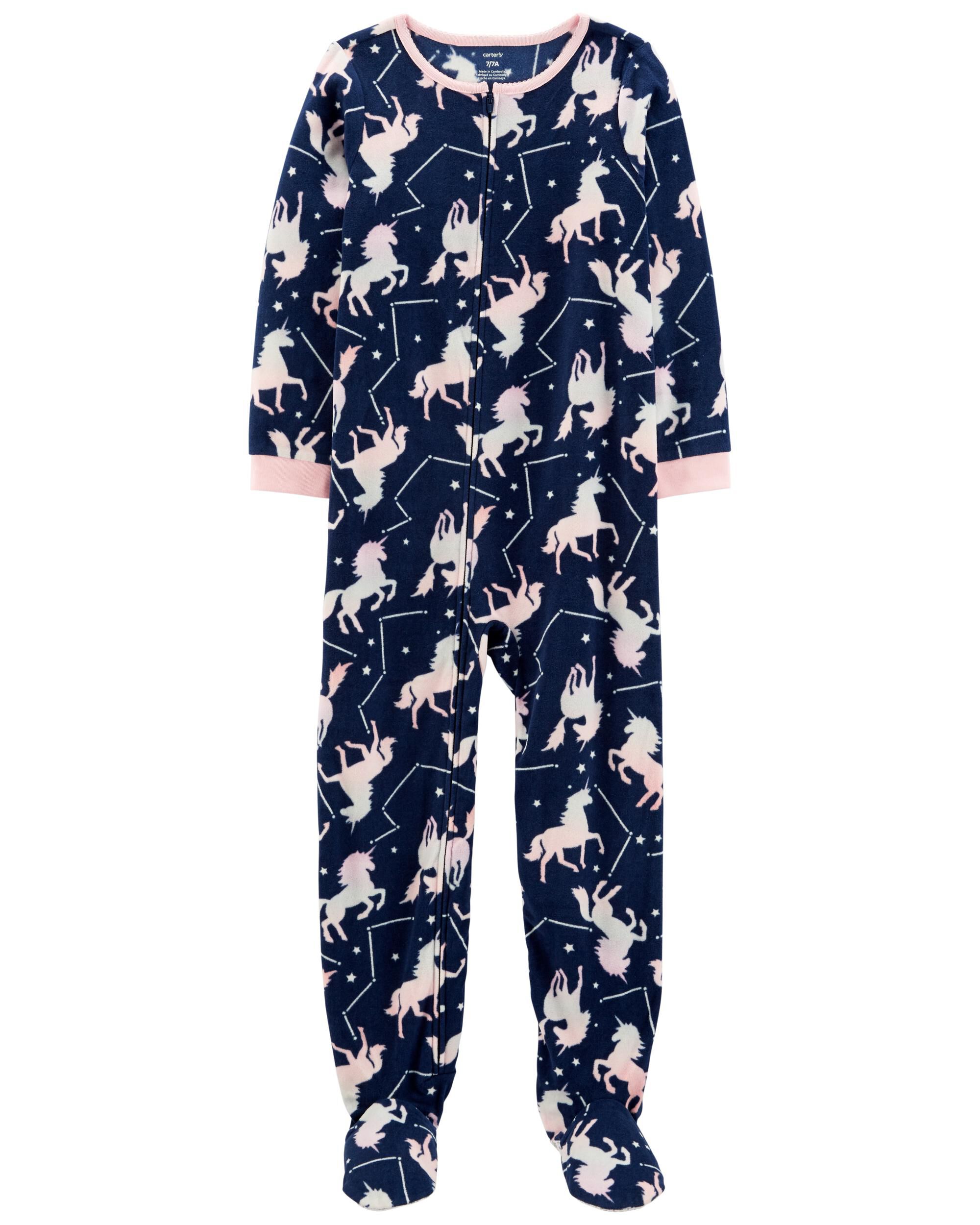 Carters unicorn hot sale fleece pajamas