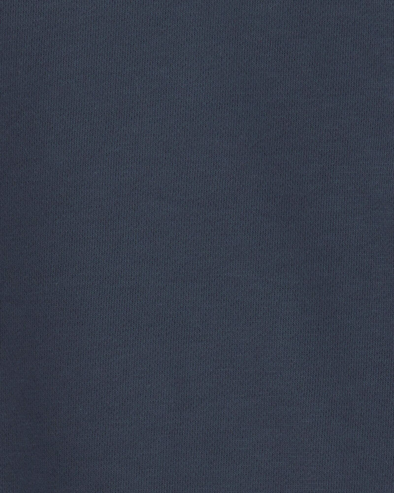 Jeune - Ensemble 2 pi&egrave;ces chandail et short en coton biologique - Bleu marine, image 4 sur 4 diapositives