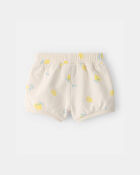 Baby Girl French Terry Shorts - Cream, image 3 of 5 slides