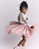 Toddler Girl Avenue Twirl™ Midi with Tulle - Light Pink, image 1 of 6 slides