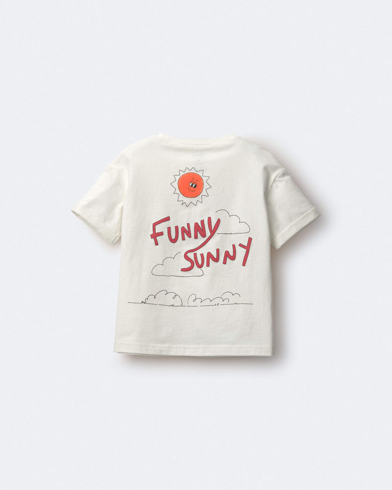 Tout-petit - T-shirt &agrave; revers roul&eacute;s &laquo;Funny Sunny&raquo; - Cr&egrave;me, image 7 sur 7 diapositives