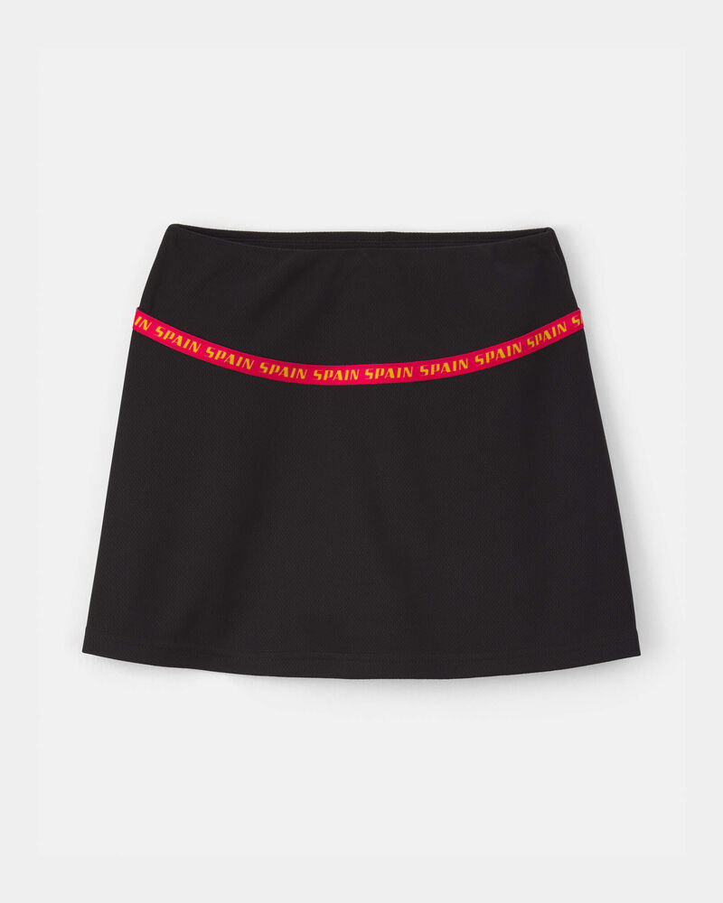 Girls Umbro Spain Active Skort - Black, image 1 of 7 slides