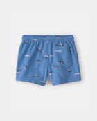 Toddler Boy Sailboat Twill Shorts - Blue, image 3 of 5 slides
