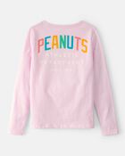Girls Peanuts Snoopy Long-Sleeve Top - Pink, image 2 of 5 slides