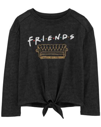 Kid Friends Long-Sleeve Tie-Front T-Shirt, 