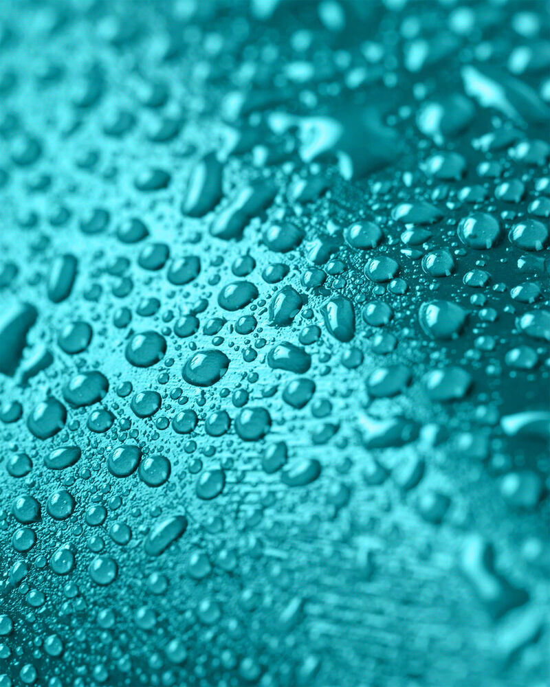 Girls Rain Jacket- Teal, image 5 of 5 slides