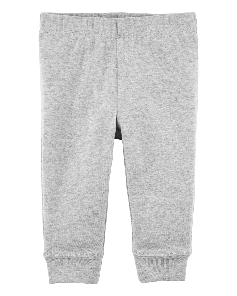 Grey Baby Pull On Cotton Pants Carter s Oshkosh Canada