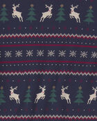 Jeune - Pyjama 2 pi&egrave;ces en coton biologique &agrave; motif jacquard, image 3 sur 3 diapositives