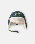 Boys Kombi Drift Aviator Hat - Green, image 2 of 3 slides