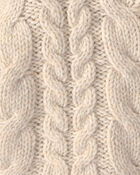 Baby Boy Cardigan Sweater - Cream, image 2 of 3 slides