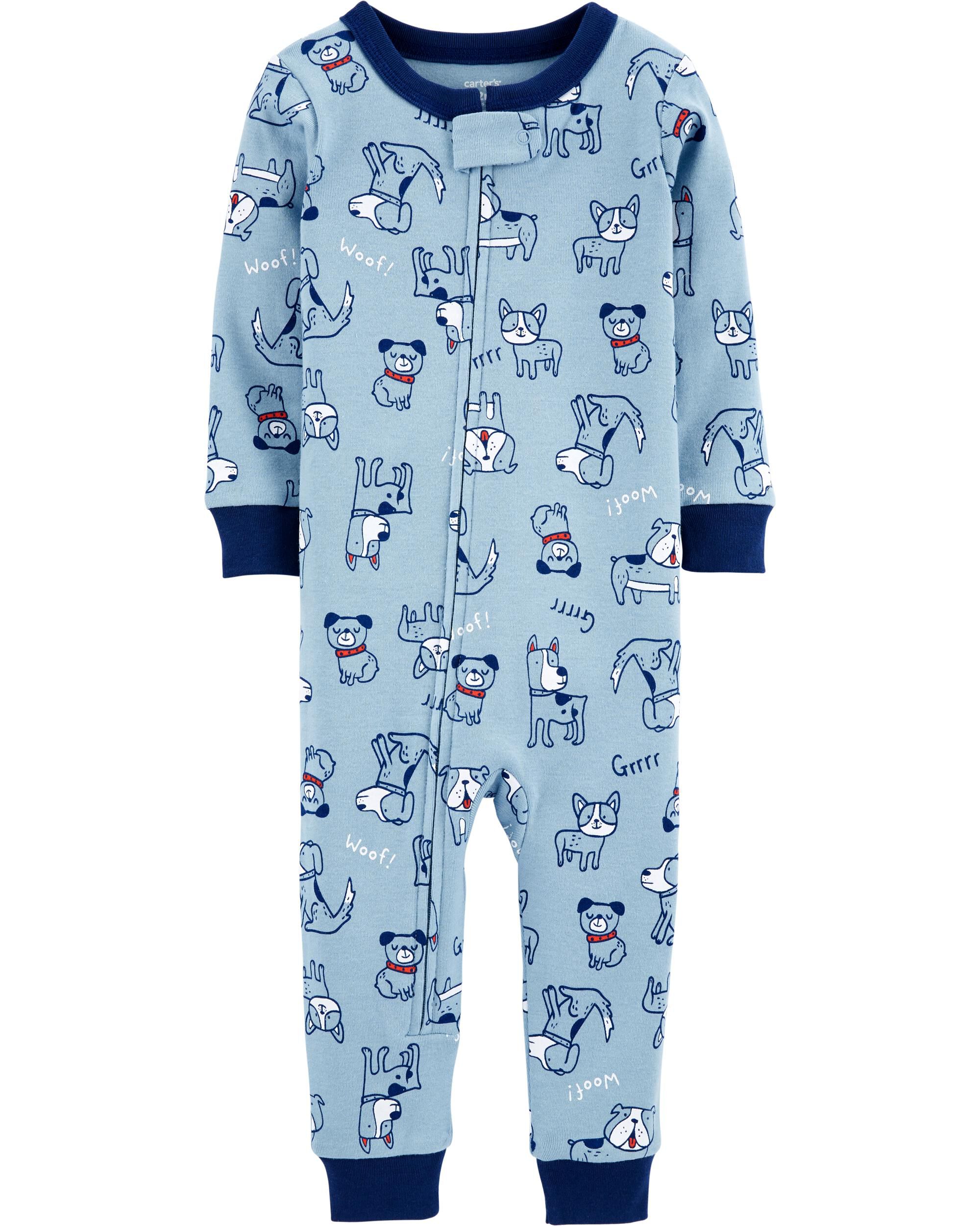 1 Piece 100 Snug Fit Cotton Footless PJs