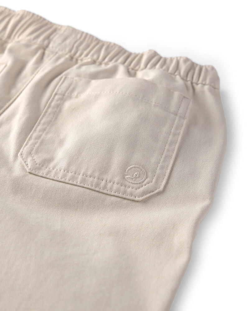 B&eacute;b&eacute; - Pantalon ample en serg&eacute; de coton biologique, image 4 sur 4 diapositives