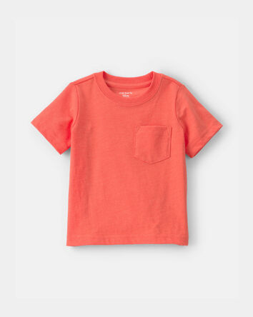B&eacute;b&eacute; - T-shirt &agrave; poche solide - Orange, 