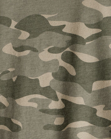 Garçons - T-shirt à manches longues camouflage - Vert, 