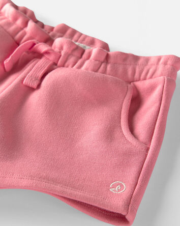 Toddler Girl Knit Shorts Made with Organic Cotton, 