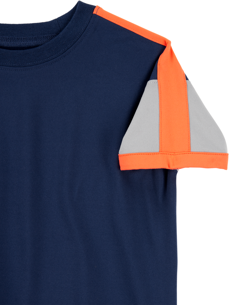 Toddler Active Raglan Tee - Navy, image 2 of 4 slides
