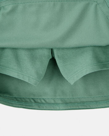 Filles - Jupe-short en tricot d’allure sportive - Vert, 