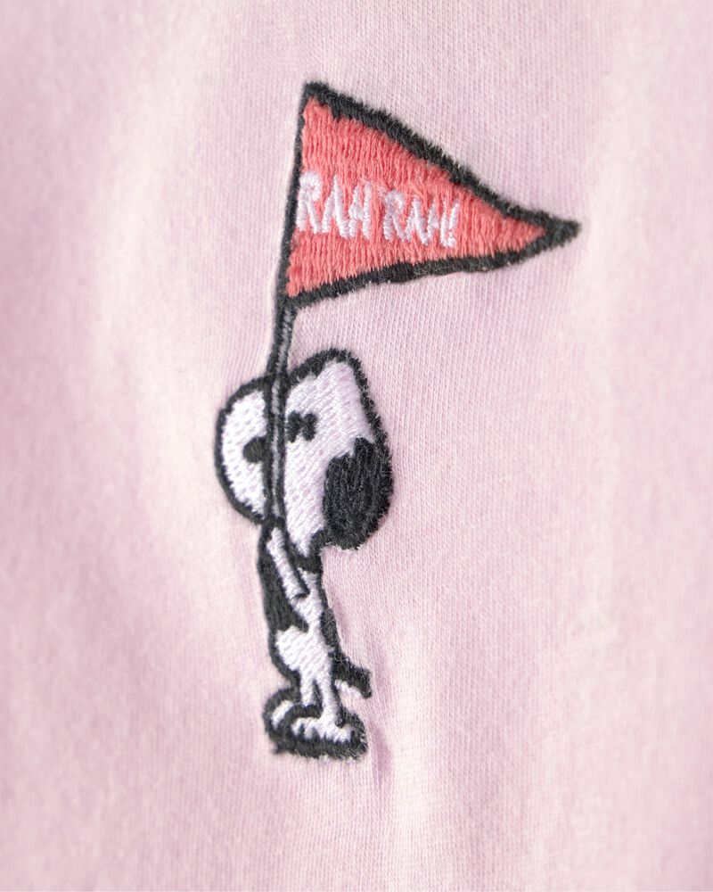 Girls Peanuts Snoopy Long-Sleeve Top - Pink, image 3 of 5 slides