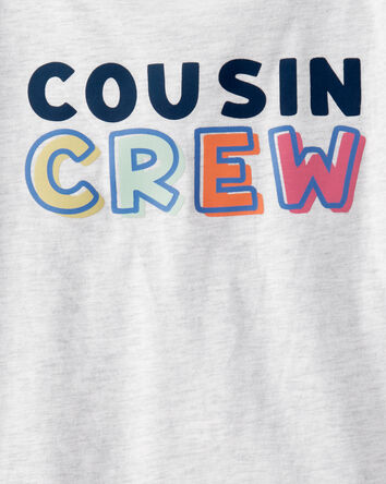Garçons - T-shirt graphique à manches longues Cousin Crew - Gris, 