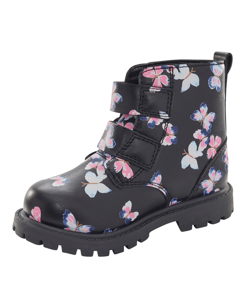 Enfant en bas &acirc;ge Bottes &agrave; boucles &agrave; motif de c&oelig;ur de papillon, image 6 sur 6 diapositives