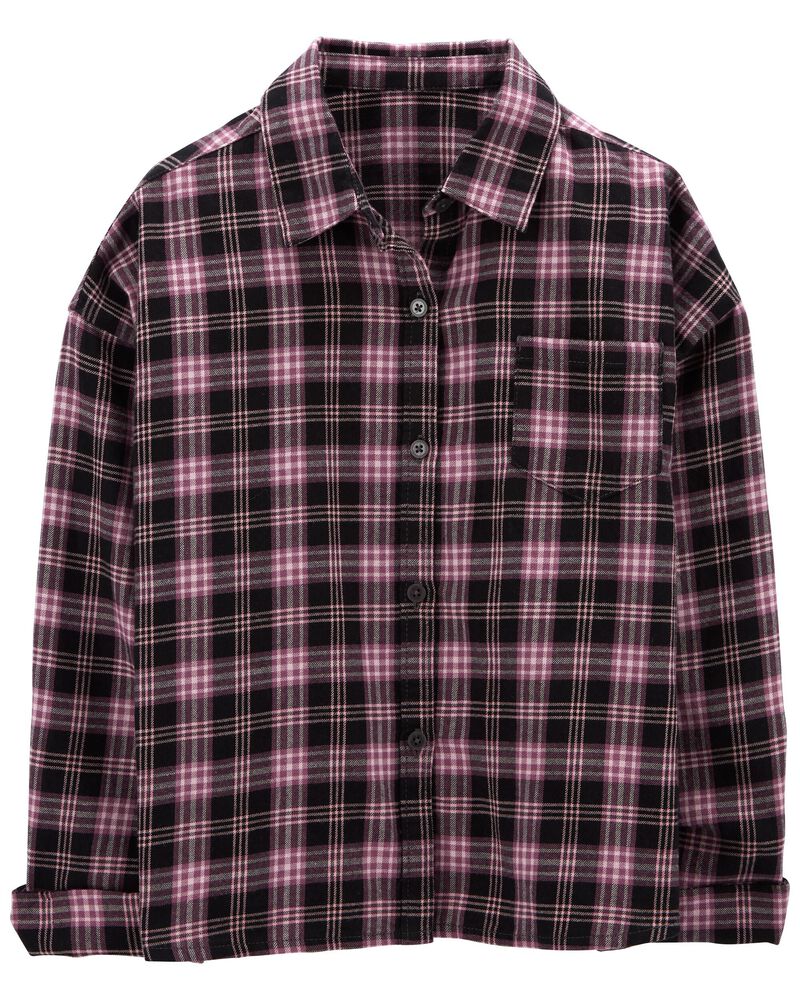 Kid Boxy Fit Button-Front Shirt, image 1 of 3 slides