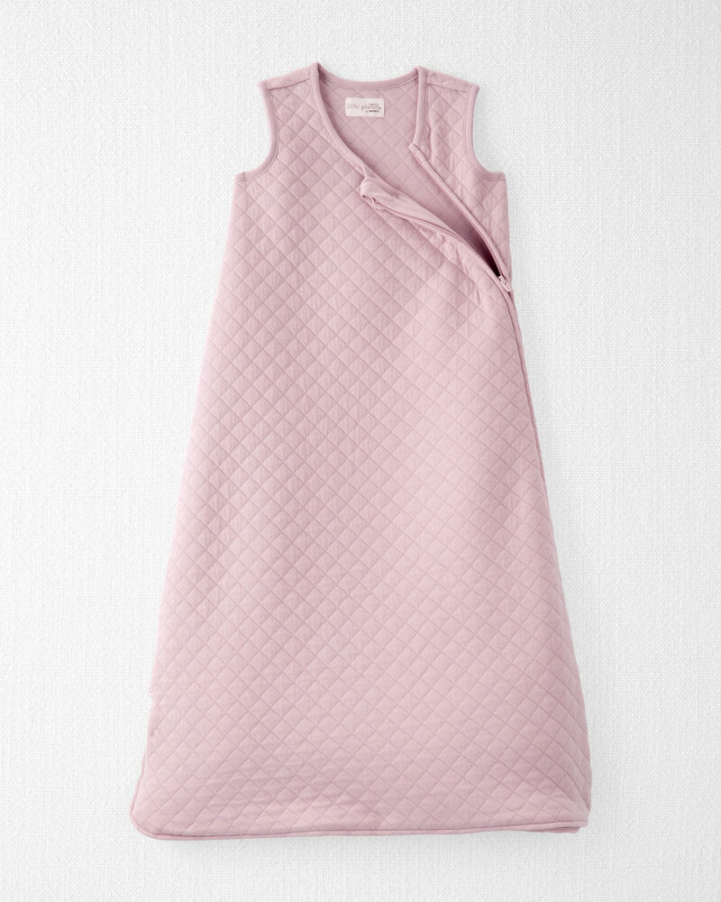 Baby Girl Doubleknit Zip Little Planet Wearable Blanket - Blush, image 2 of 5 slides