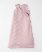Baby Girl Doubleknit Zip Little Planet Wearable Blanket - Blush, image 2 of 5 slides