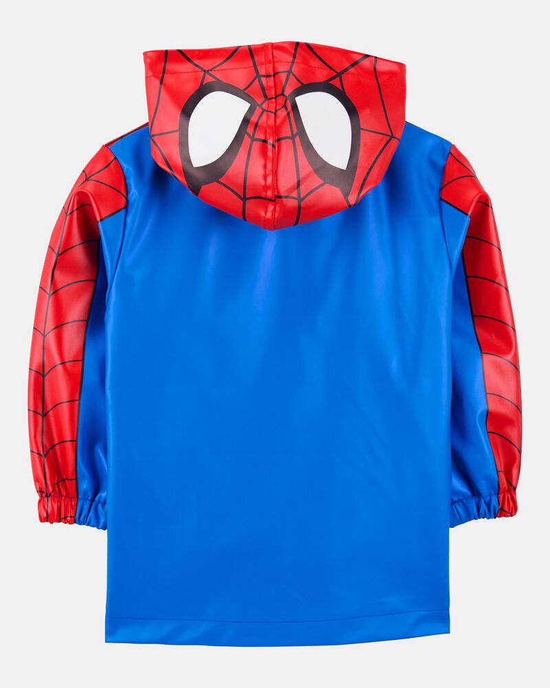 Toddler Boy Spider-Man Rain Jacket - Red, image 3 of 4 slides