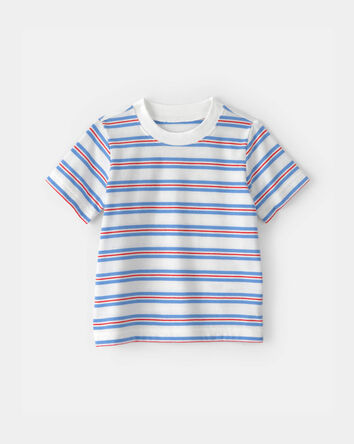 B&eacute;b&eacute; - T-shirt &agrave; rayures - Rouge/Blanc/Bleu, 