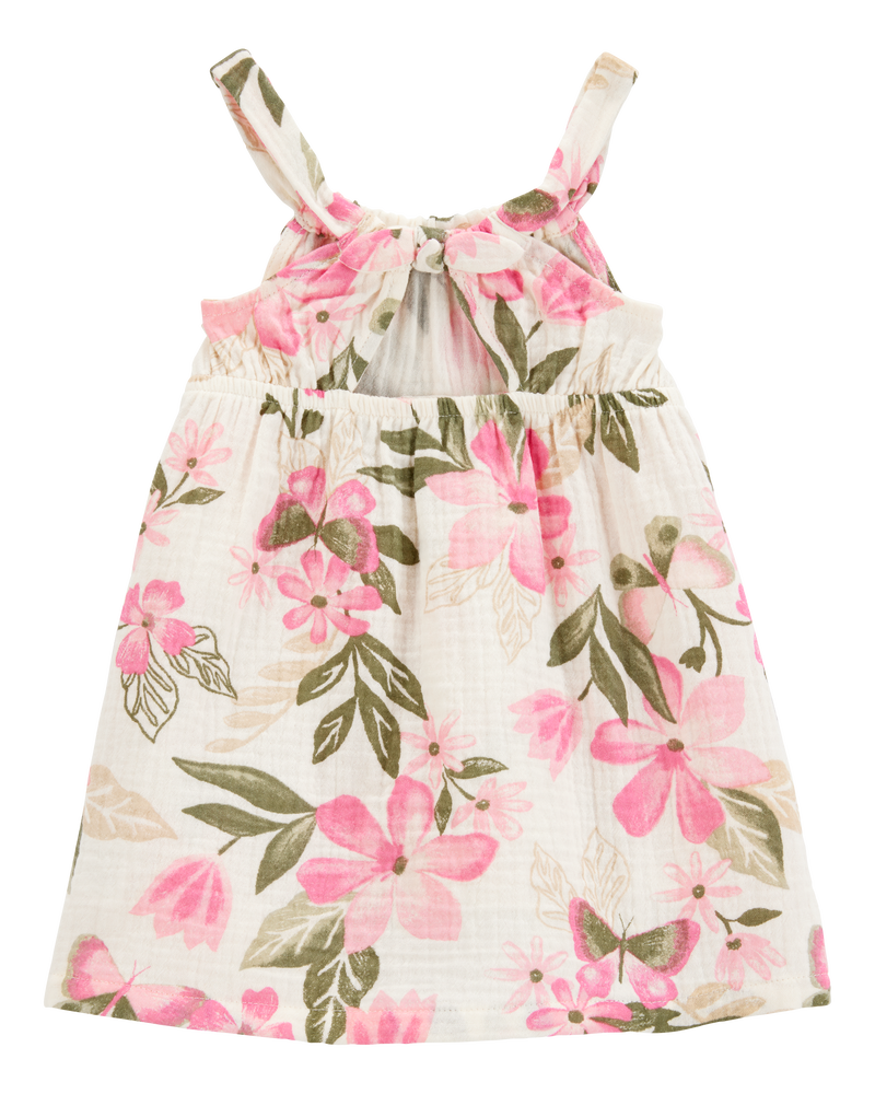 Bébé Robe sans manches à fleurs, image 2 sur 4 diapositives