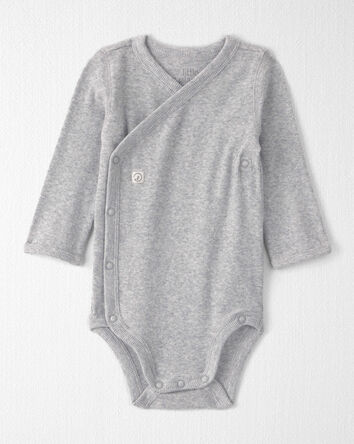 Baby Girl Organic Cotton Rib Bodysuit, 
