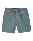 Kid Pull-On Twill Shorts - Green, image 1 of 4 slides