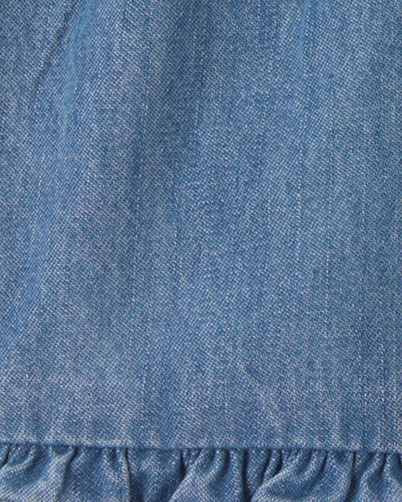 B&eacute;b&eacute; fille - Short en denim &agrave; volants - D&eacute;lav&eacute; moyen, image 3 sur 3 diapositives