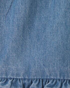 B&eacute;b&eacute; fille - Short en denim &agrave; volants - D&eacute;lav&eacute; moyen, image 3 sur 3 diapositives