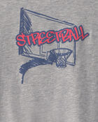 Gar&ccedil;ons - T-shirt &agrave; imprim&eacute; basketball &laquo;Streetball&raquo; - Gris, image 4 sur 4 diapositives