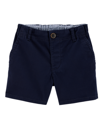 Enfant en bas âge Short d’uniforme chino extensible - Bleu marine, 