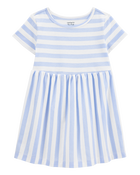 Toddler Striped Short-Sleeve Dress, image 1 of 4 slides
