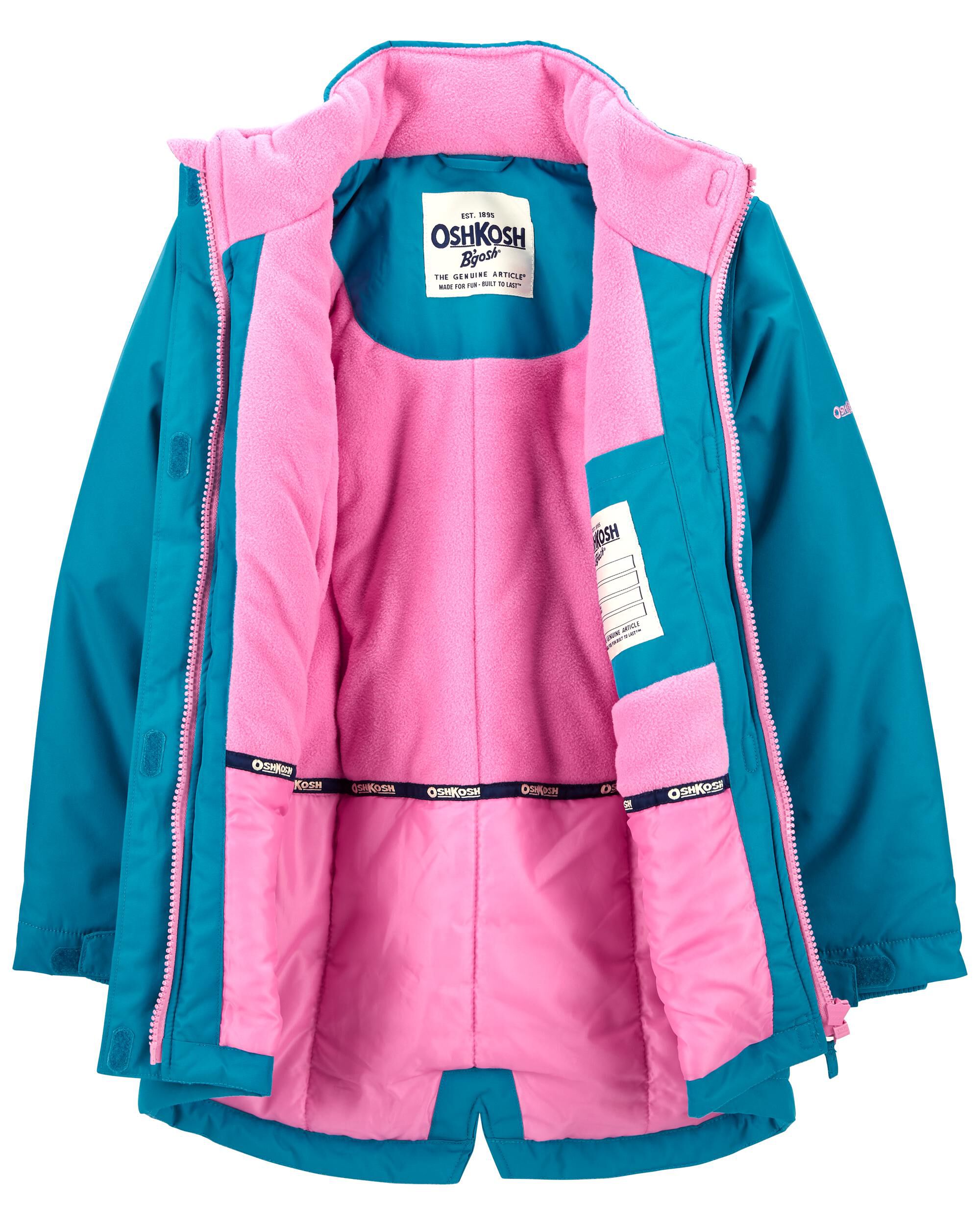 Blue, Pink Heavyweight Parka With Detachable Hood | Carter's
