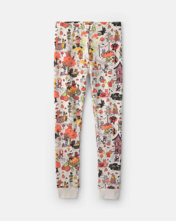 Kids 2-Piece Halloween Scavenger Hunt 100% Cotton Snug Fit Pyjama Set, 
