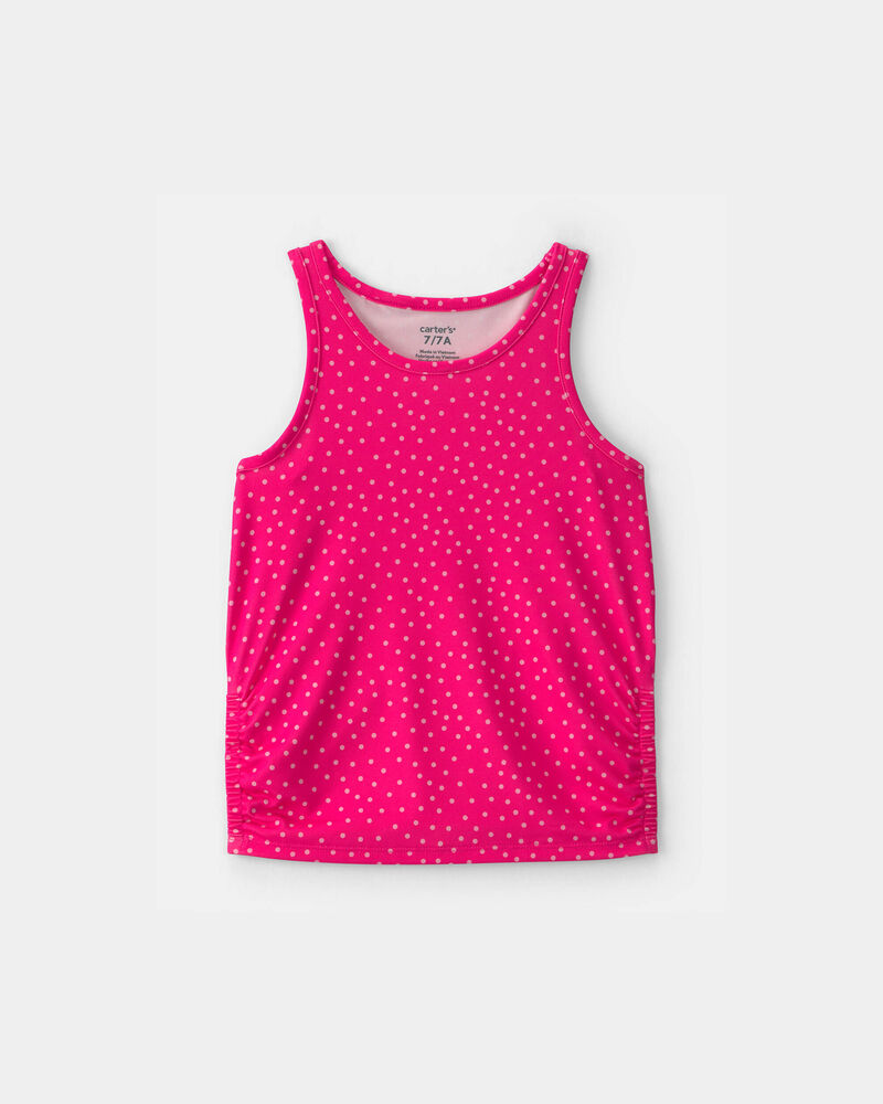 Filles - D&eacute;bardeur sportif &agrave; pois - Rose, image 1 sur 2 diapositives