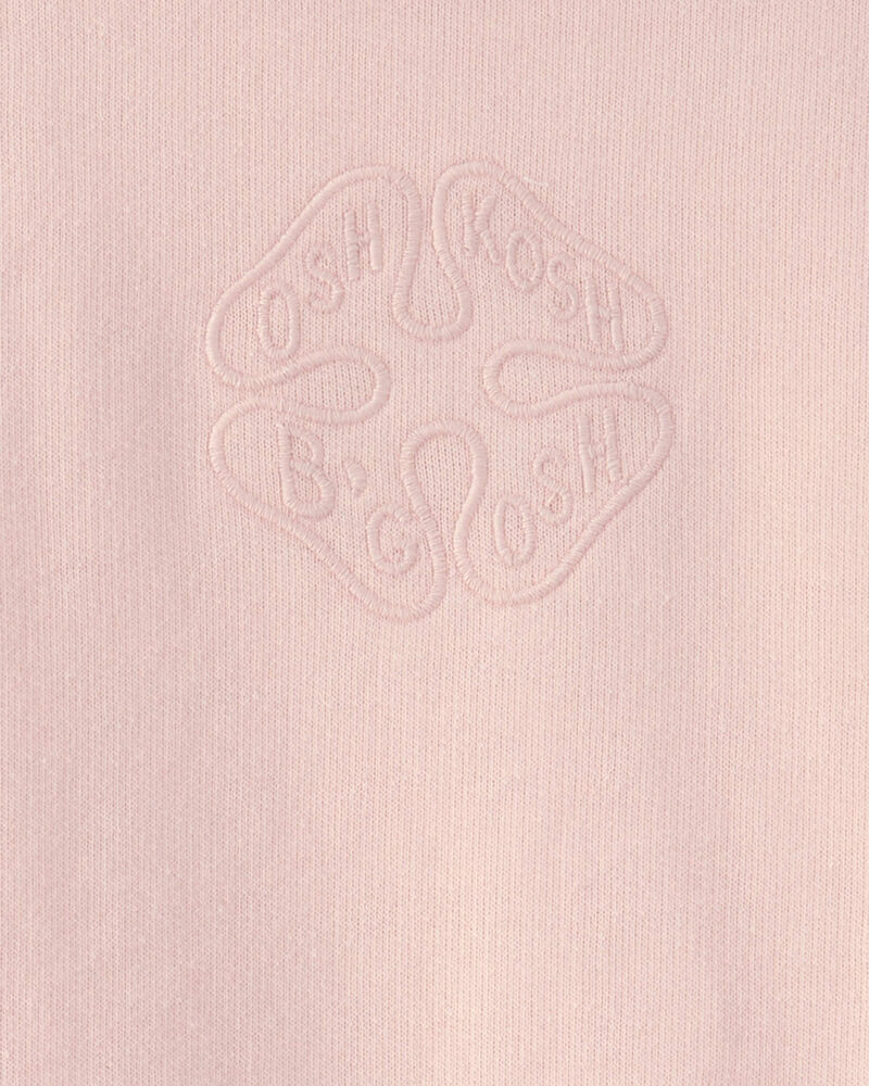 Tout-petit fille - Chandail en jersey bouclette &agrave; logo OshKosh - Rose, image 2 sur 2 diapositives
