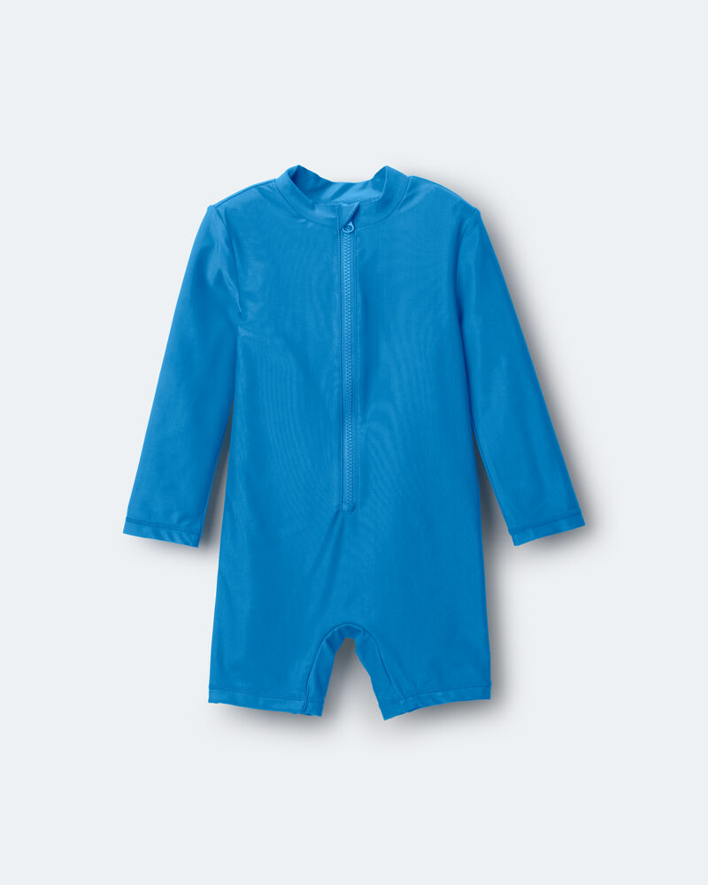 Tout-petit gar&ccedil;on - Maillot dermoprotecteur 1 pi&egrave;ce &agrave; manches longues &laquo;Vitamin Sea&raquo; - Turquoise, image 2 sur 7 diapositives