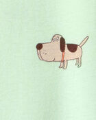 Baby Puppy 100% Cotton Snug Fit 1-Piece pyjama - Green, image 4 of 5 slides