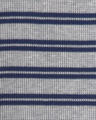 Baby Boy 2-Piece Striped Sports Thermal Overall Set - Navy, image 5 of 9 slides