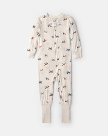 B&eacute;b&eacute; - Pyjama ajust&eacute; 1 pi&egrave;ce PurelySoft &agrave; motif chien &ndash; Cr&egrave;me, 